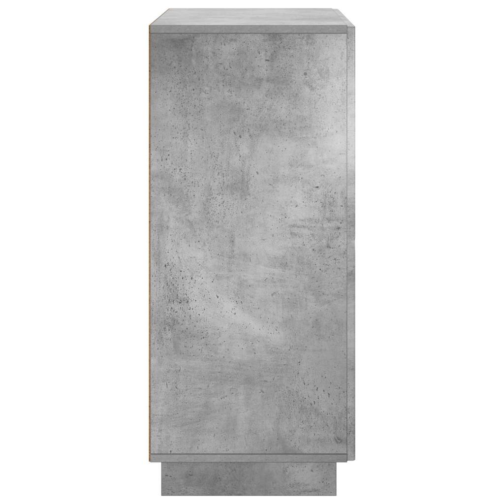 Shoe Cabinet 73 x 38 x 87.5 cm Engineered Wood Concrete Grey