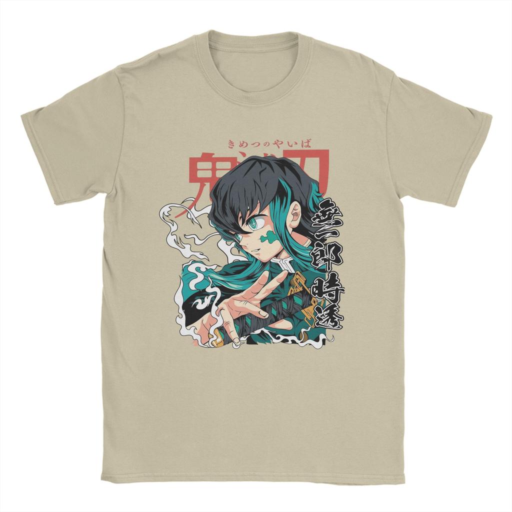 Muchiro Tokito Demons Slayers Tshirts Unisex Fashion 100 Cotton Tee Shirt Round Collar Short Sleeve T Shirts Summer Tops