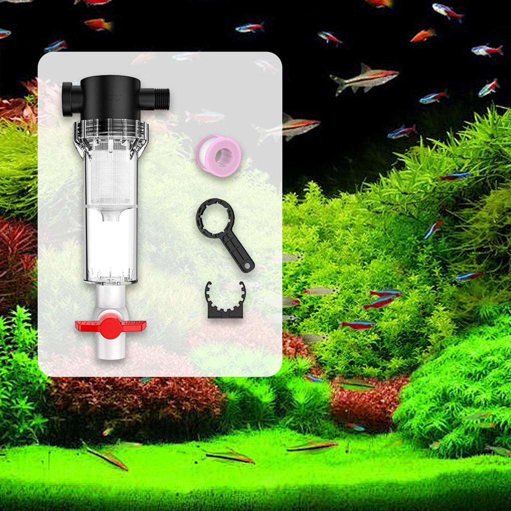 Three-in-one Fish Tank Filter Powerful Cleaning Insulation Box for Aquarium with Filter and Light