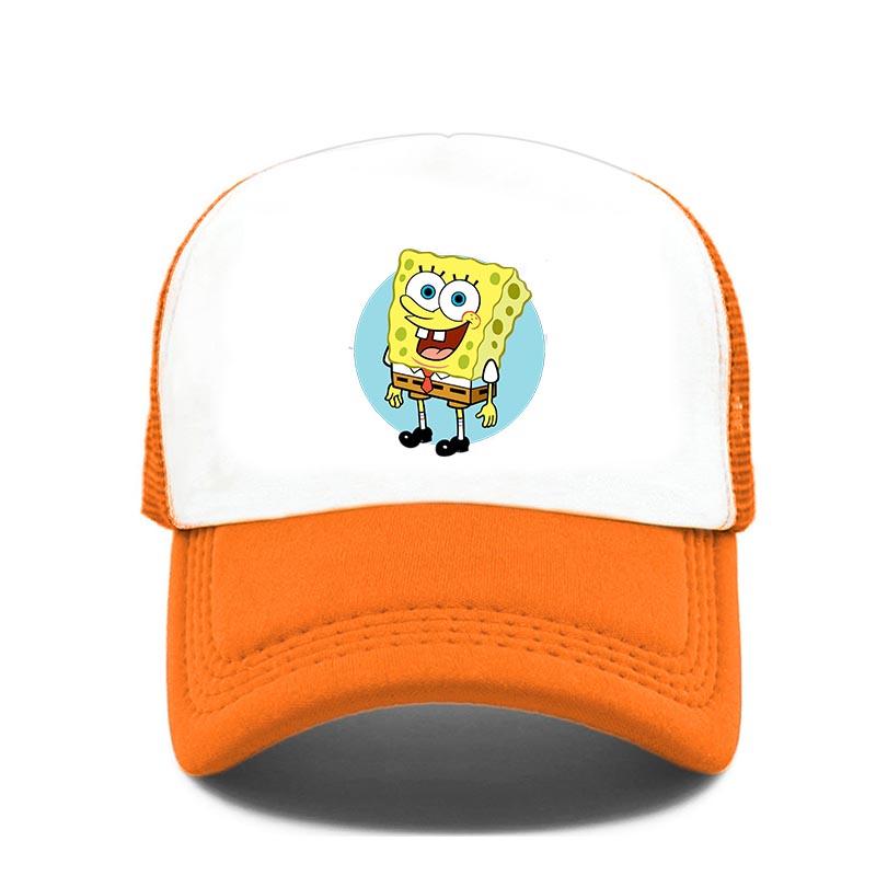 Yiran bag Mode Leuke Spongebobs Print Baseballpet Cartoon Mannen Vrouwen Zomer Zon Mesh Hoed Anime Verstelbare Zonneklep Golfpet Truckerpet