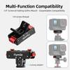 FLYMILE Magnetic Quick Release Base For Insta360 Ace/Ace Pro/Ace Pro 2/X5/X4/X3/X2 Aluminum Alloy Two-Claw Mount
