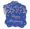 Inkdotpot Real Gold Foil Bracket Shape Paper Hang Tags Happy Birthday Favor Tags Pack Of