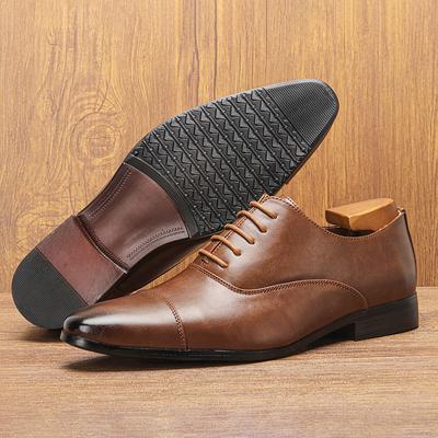 Nové pánské společenské boty Špičatá špička Retro Designérské Kožené Neformální boty Módní Svatba Boty