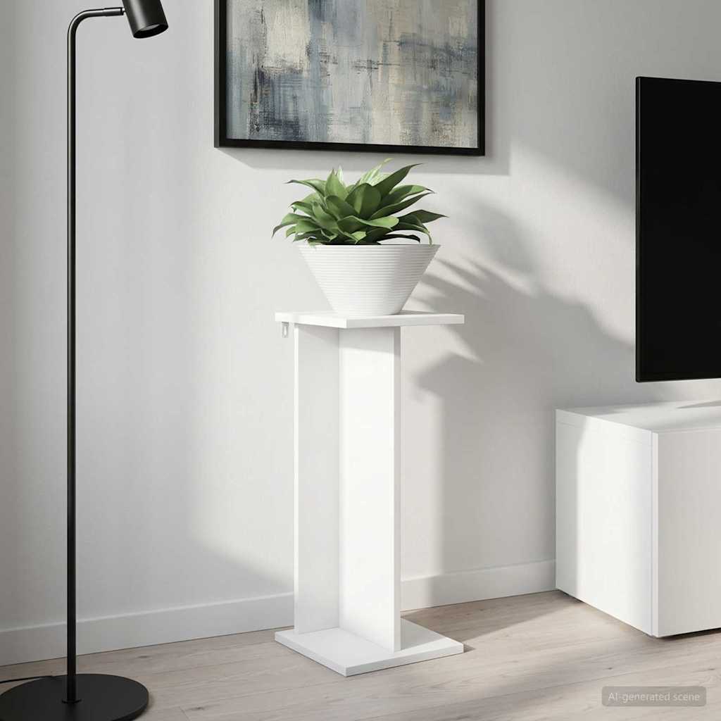 Plant Stand White 25 x 25.5 x 60.5 cm Particleboard
