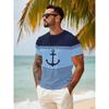 3D Bull Head Print Summer Casual Men's T-shirt Urban Street Fashion Men's Short-sleeved Shirt Outdoor Sports and Fitness Men's S