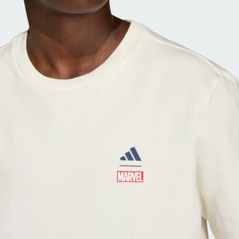 adidas X Marvel Collaboration T-Shirt Marvel Spider-Man Crew Neck Loose Fit Kids Tops JZ3555