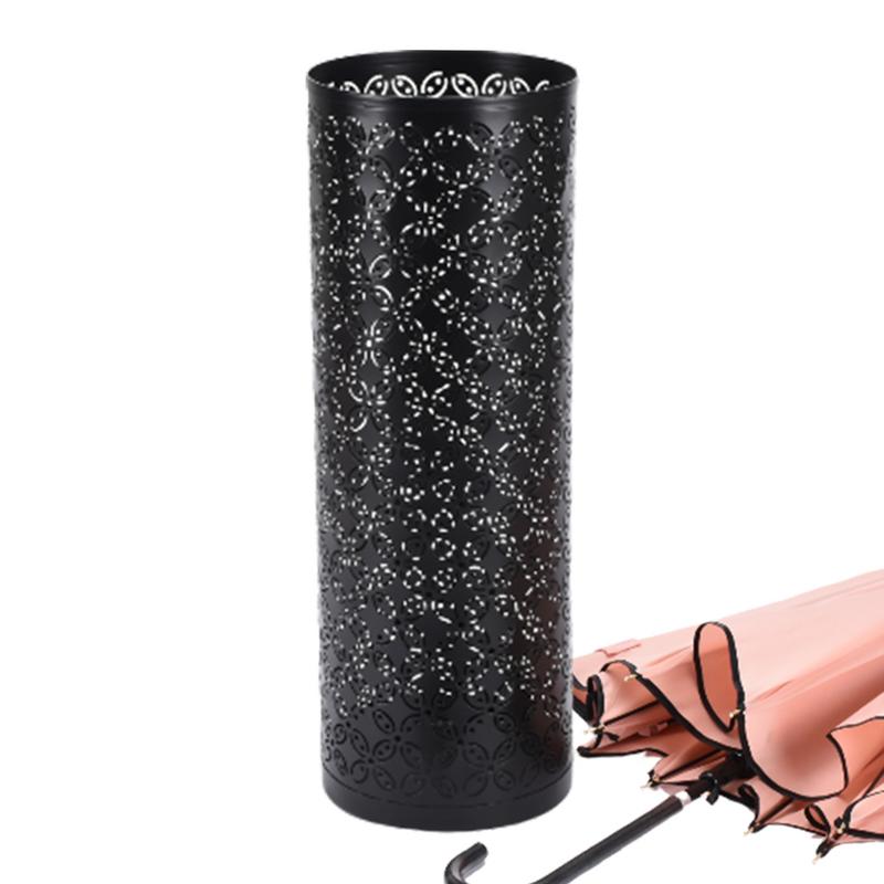 Umbrella Holder For Entryway Metal Round Umbrella Stand Rack Home Must Have Umbrella Bucket For Porch Dormitory Offices Entrance