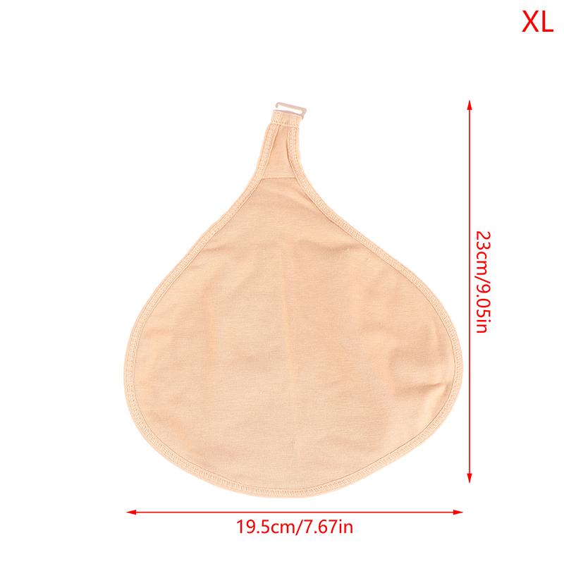 Portable Breast Prosthesis Protective Pocket Soft Breathable Hook Cotton Fake Breast Protective Case Cotton Bags for Mastectomy