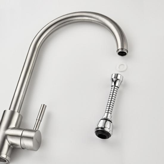 Universal Faucet Sprinkler Durable Construction Splash-proof Simple Installation Kitchen Faucet Extender Bubbler Water-saving Device