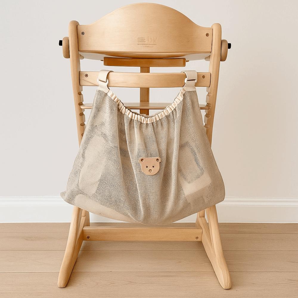 Large-capacity Baby Pram Hanging Bag Cartoon Animals Mesh Mommy Bag Stroller Accessories