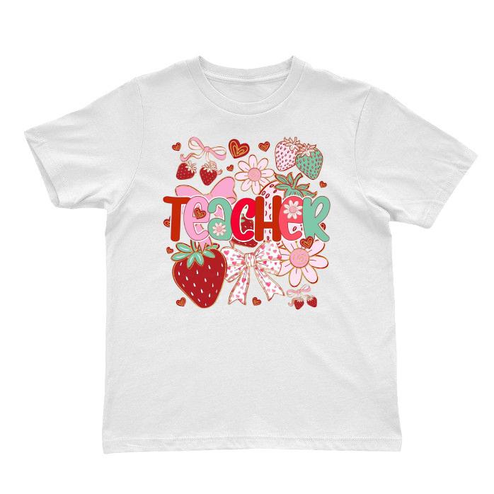 

Strawberry Teacher Shirt, Comfort Colors Teach Tee, Summer Teacher Shirt 3XL
