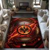Eintracht Frankfurt Football Print Crystal Velvet Rug, Comfortable Water Absorbent Non Slip Indoor Floor Carpet