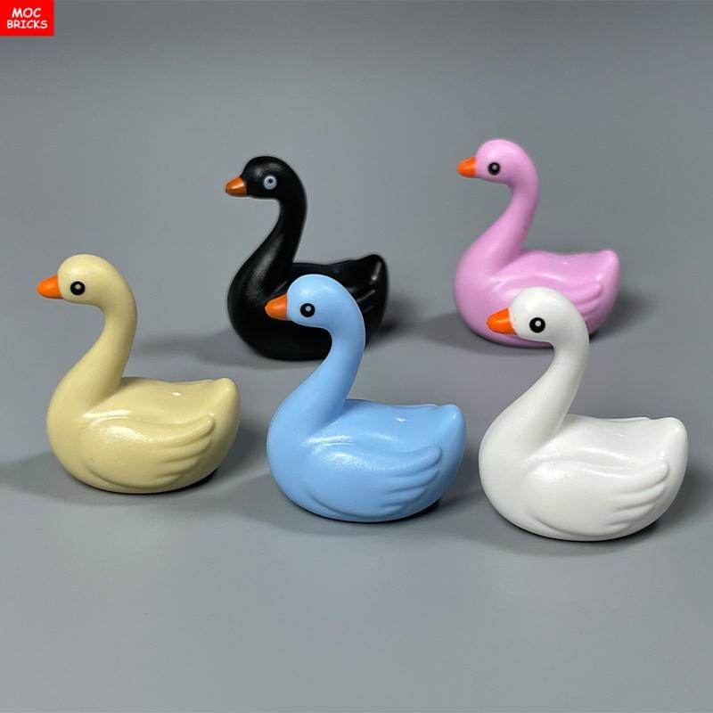 MOC Bricks Jungle Underbrush Forest Animal Monkey Goat Giraffe Bird Night Owl Accessories Building Blocks Friend Toys Gifts