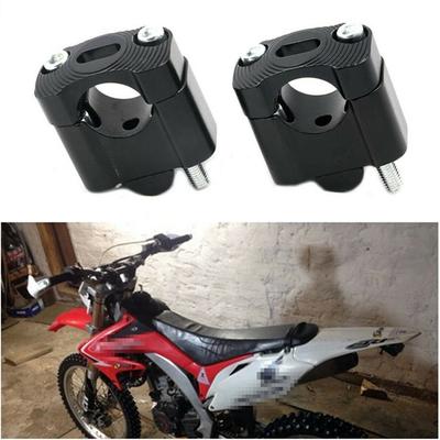 New Black Handle Fat Bar Mount Clamps Riser 7/8" Handlebar for Dirt Bike Motocross