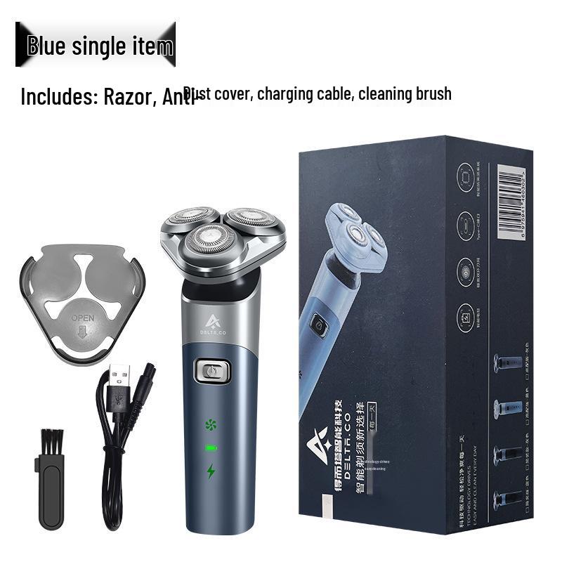 Перезаряжаемая магнитная трехлезвийная плавающая бритва для мужчин