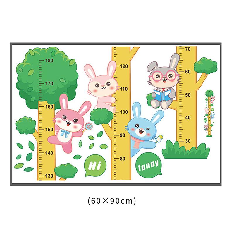 Cartoon Animals Height Measure Wall Sticker Dinosaur Panda Wall Sticker For Kids Room Nursery Child Growth Ruler Growth Chart