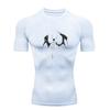 Dragon Skeleton  Men's Sports T-shirt Training Fitness Compression Workout T-Shirt Rashgard Tops Tee Short Sleeve T-Shirt