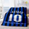 Inter Milan Customize Your Name Blanket Cozy Personalized Blanket Comfortable for Office Chair Office Chair Picnics Four Seasons Universal