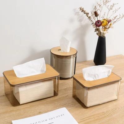 Plastic Clear Tissue Box Transparent Napkin Holder Minimalist Paper Towel Box  Household Use