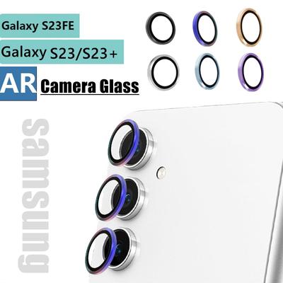 Camera Glass for Samsung Galaxy S23 FE S23+ A25 A24 A34 A14 A54 A35 A15 A05S Lens Metal Ring S24 Sansung S23fe Screen Protector