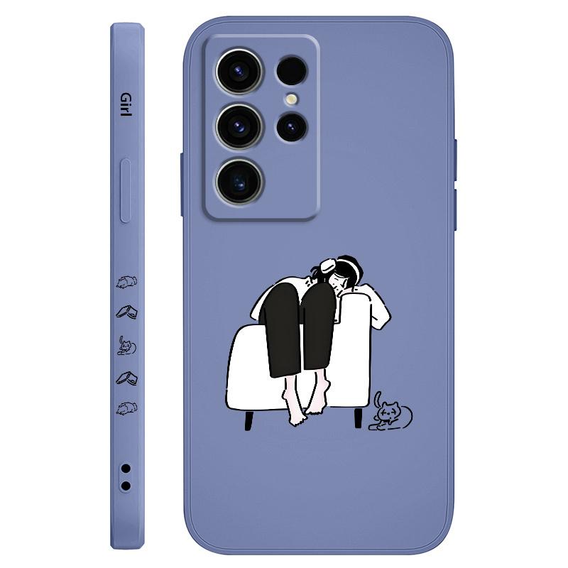 

Sofa Couple Phone Case For Samsung Galaxy S25 S24 S23 S22 S21 S20 S10 S10E Ultra Plus FE Note 20 Ultra Plus Cover Galaxy S22