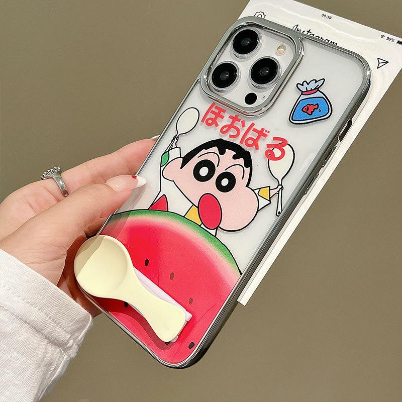 Cartoon Xiaoxin Mobile Phone Stand Table Suitable for Apple 16promax Mobile Phone Case IPhone 15 Protective Case 14