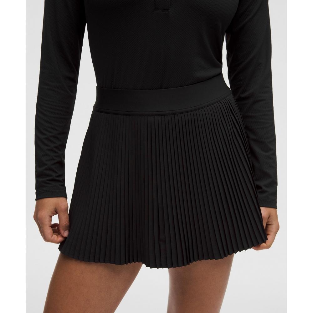 Lullulemon Replicate High-Rise Pleated Tennis Skirt Blk