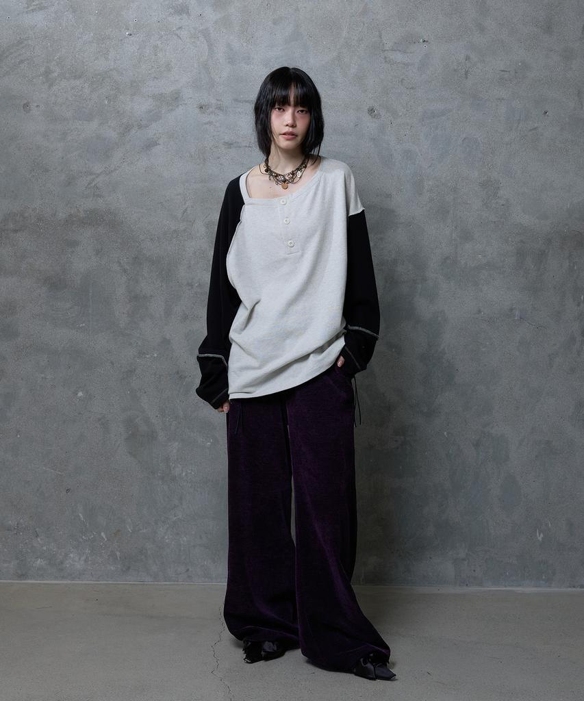 Seutillesseodi Zip T-Shirt Pants: Purple