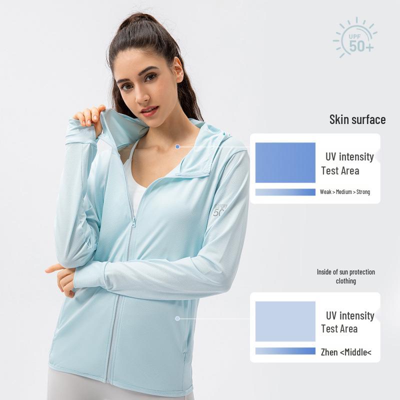 Women's Lightweight UPF50+ Sun Protection Jacket - Breathable, Summer Style