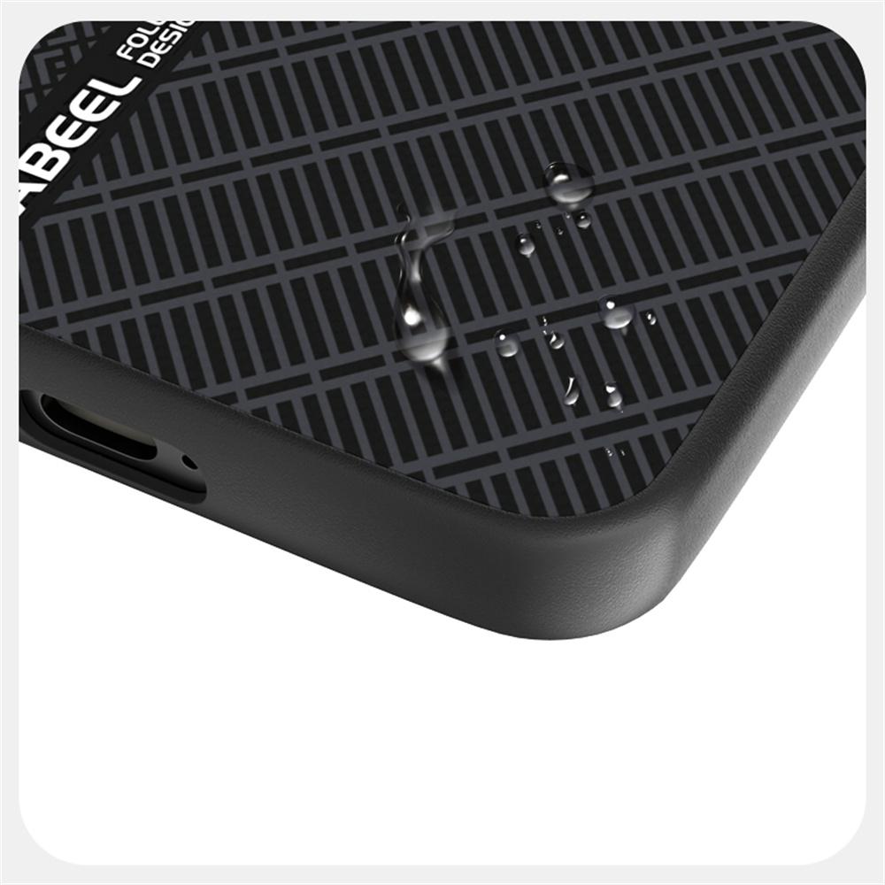 ABEEL For Samsung Galaxy S25 FE Case PC+TPU+Aluminum Alloy+PU Leather Phone Cover Compatible with MagSafe