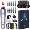 MiniTattoo Power Pen Motor Tattoo Machine Set Sada tetovacích per pro profesionály