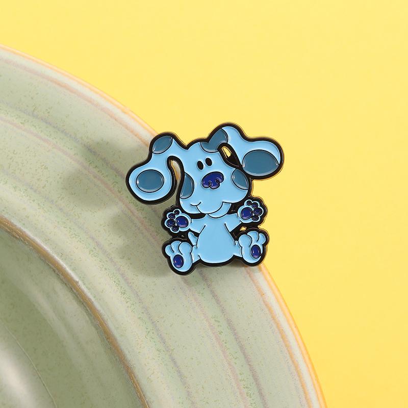 Blue's Clues Blue Dog Enamel Pin Animation Cartoon Characters Brooch Lapel Backpack Badge Jewelry Gifts For Kids Friends