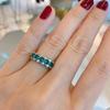 Simple Color Simulation Micro-Inlaid Jewelry Ring With Goods