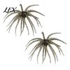 Tear Resistant Soft Baits 2Pcs Bionic Sea Urchin Lure, 11cm/10g Floating Topwater Artificial Durable TPE Lures Bait, Fuzzy Lure for Freshwater
