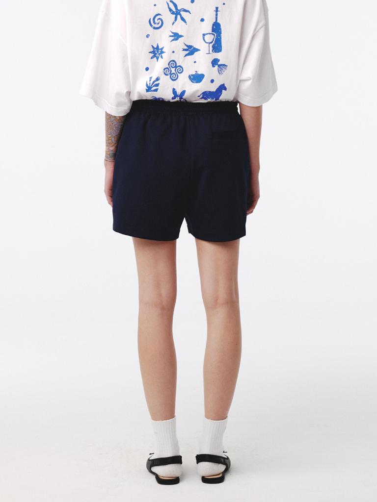 KIJUN Double Line Track Shorts Navy