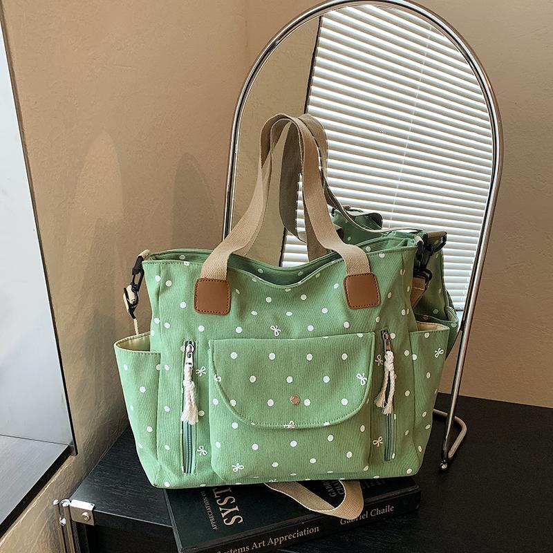 Plátěná taška Tote Bag Dámská Velkokapacitní Taška přes rameno Crossbody Neformální Denní Pracovní Kabelka