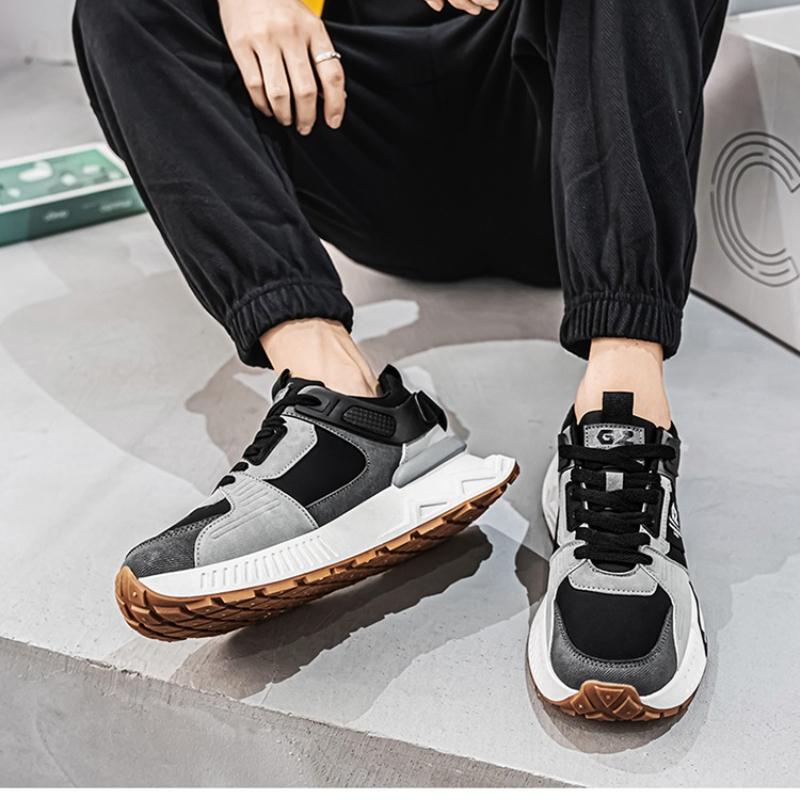 Herren Sneaker 2025 Sommer Neu Lässig Vielseitig Dicke Sohle Herren Sneaker Mesh Atmungsaktiv Outdoor Laufen Sportschuhe für Jugendliche