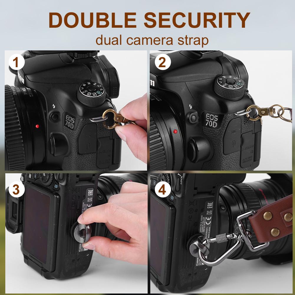 Outdoor Photography Thicken Leather Camera Shoulder Strap Men Fashion Camera Accessories Portable Carring DSLR Sony Camera Strap