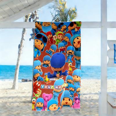 Pocoyo Customized Name Beach Towel Soft Durable Quick-Dry For Beach Bathroom Outdoor Swimming Pool Camping Picnic Yoga Diving Vacation Accessories