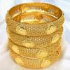 Brautarmreif 24K vergoldet: Indisch-Indonesisches Damen-Hochzeitsarmband mit Verschluss