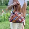 Wind Leder Damen Tasche Handgewebte Farbige Rindsleder Handtasche Schulter Messenger Bag Damen Tasche