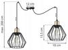 Hanging Lamp, Ceiling Chandelier, Wire Shade, Led