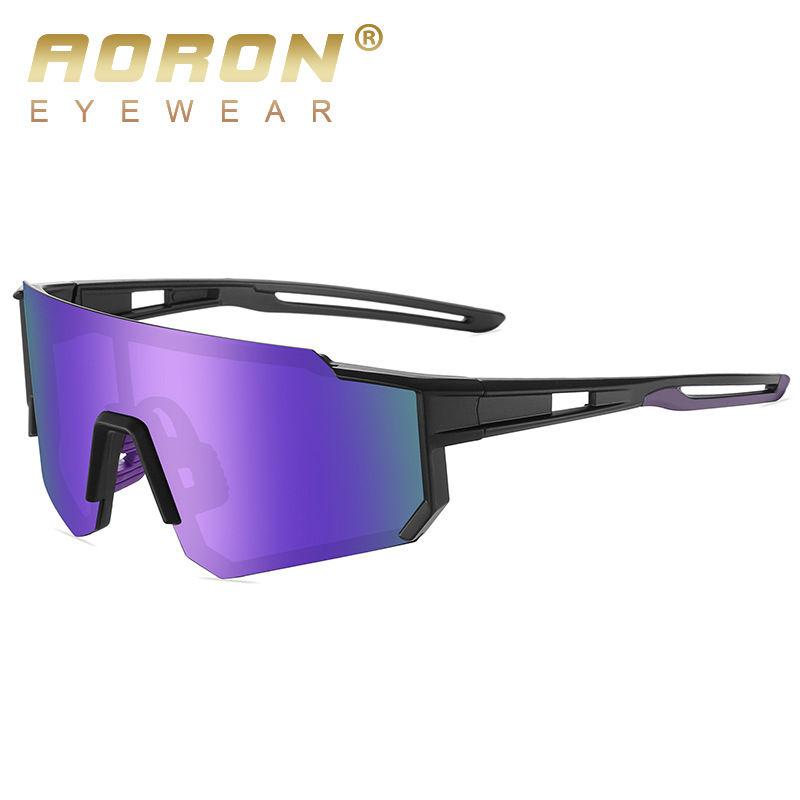 AORON Big Lens Cycling Sunglasses Outdoor Fashion Sport Driving Skiing Glasses for Men Women Polarized Sunglasses