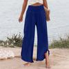Womens Palazzo Pants Summer Casual Flowy Wide Leg Trousers Beach Travel Vacation Outfits