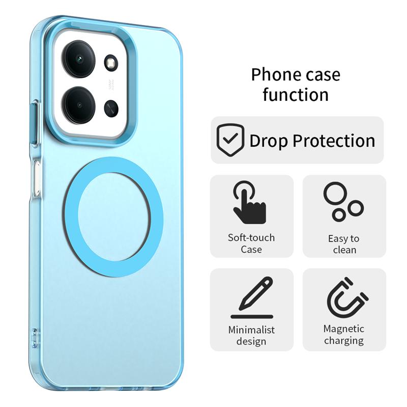 For Xiaomi Redmi 15C Case Xiaomi Redmi 15C Cover Magnetic Matte Durable Bumper Shell Protective Phone Cases On Redmi 15C Funda