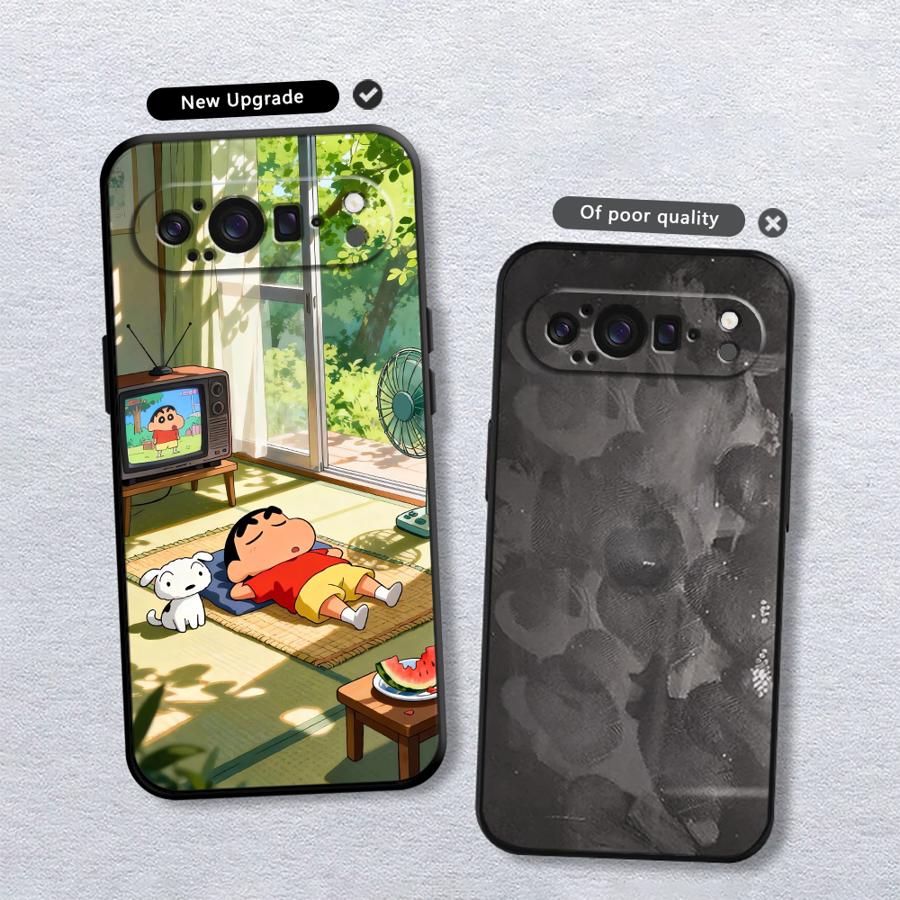 G-Crayon R-ShinchanI Funda Phone Cover Case for Google Pixel 10A 9a 8a 10 9 Pro XL 6a 7a 6 7 8 Pro