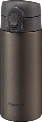 Garrafa Pavão Caneca Garrafa Marrom Aço Inoxidável Tipo Caneca T The-peacock 0,35L AKF-35