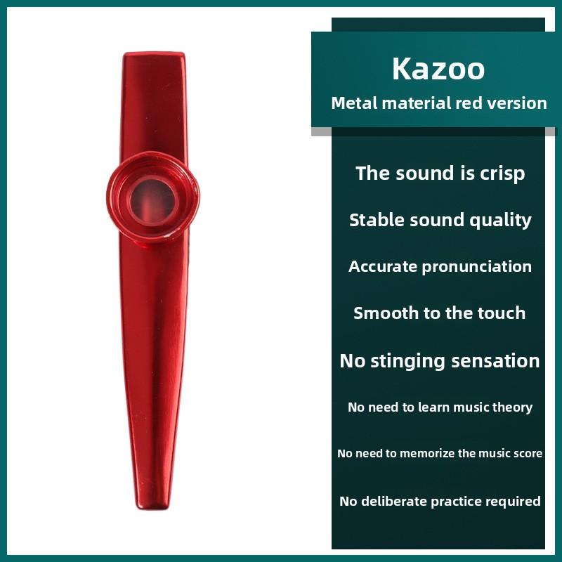 Metall-Kazoo, Professionelles Kunststoff-Kazoo, Kazoo-Trompeten-, Posaunen- und Saxophon-Stil, Kazoo-Röhren, Kazoo-Membranen