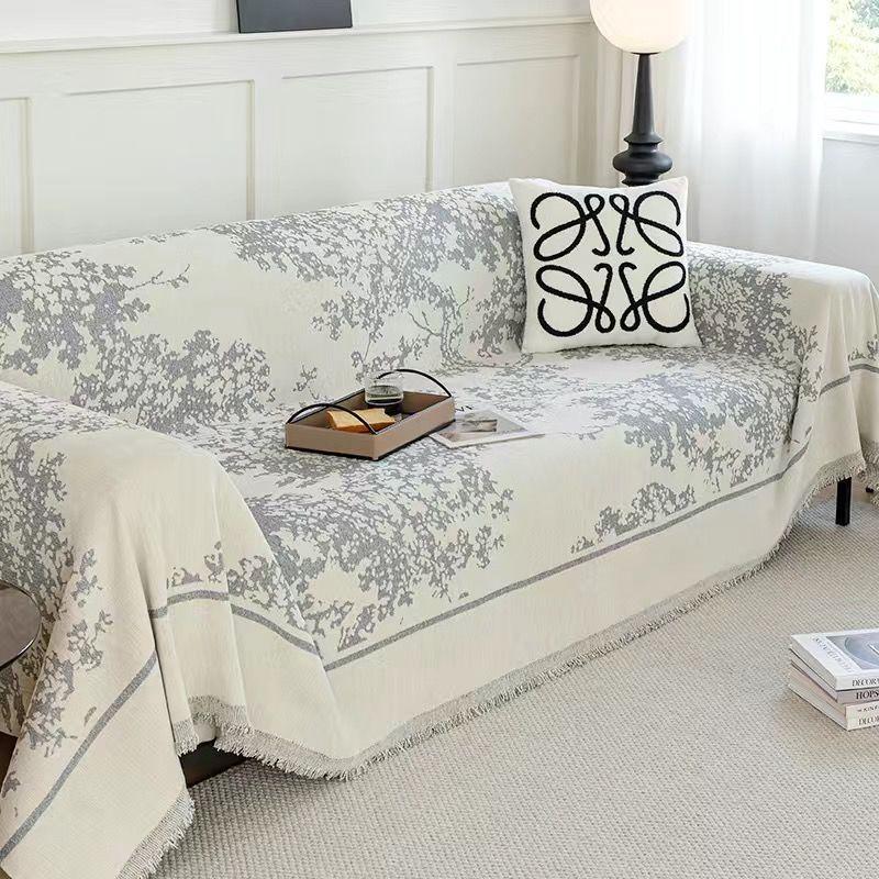 Branch Pattern Sofa Blanket Multipurpose Color Furniture Cover Durable Fabric Dust-proof Anti-scratch Home Living Room Décor
