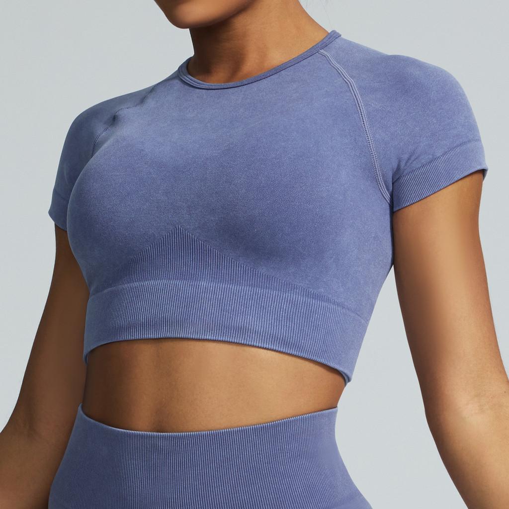 Aerobes Fitness-Set Mit Feuchtigkeitsableitendem Stoff Für Damen Laufen Und Yoga